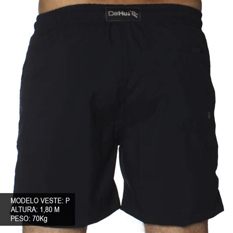 bermuda dahui shorts basics azul marinho